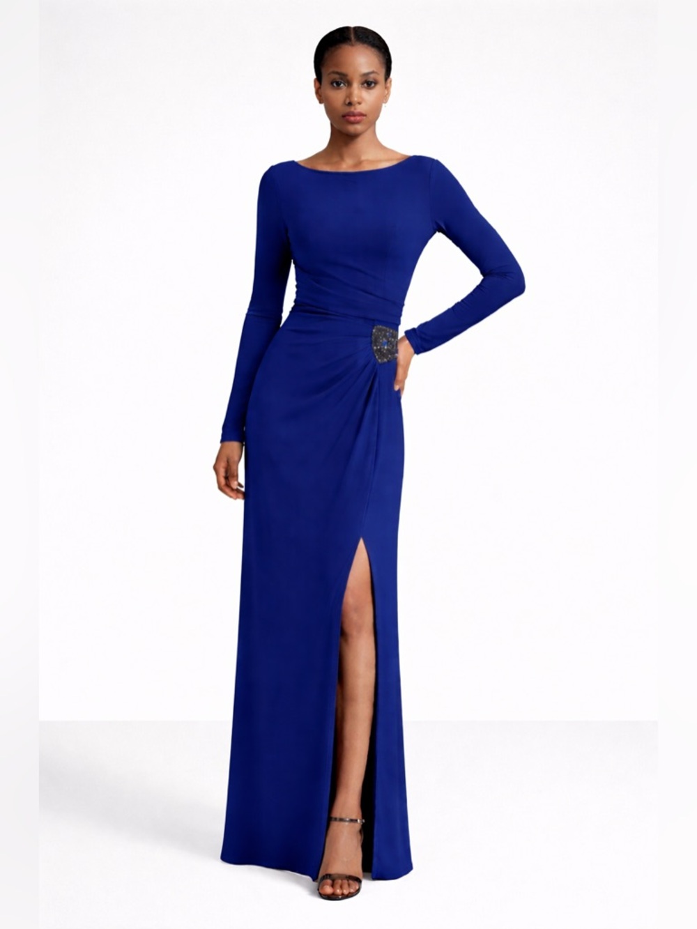 Lauren Ralph Lauren Jersey Ruched gown Size 2